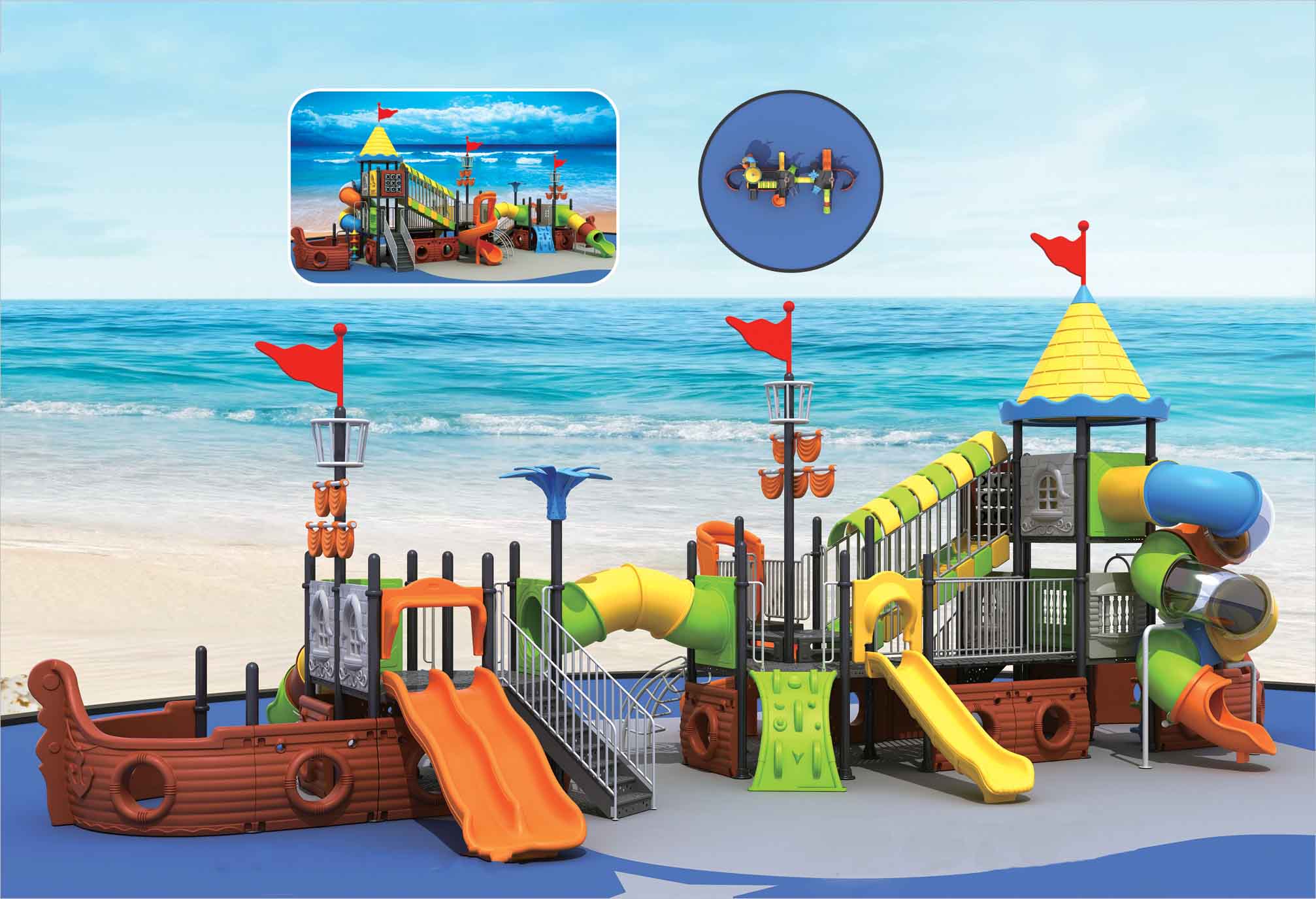 兒童滑梯海盜船系列YH-12H01A 兒童滑梯海盜船系列YH-12H01A