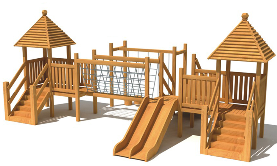 木制滑梯YH-9Z09A 木制滑梯YH-9Z09A