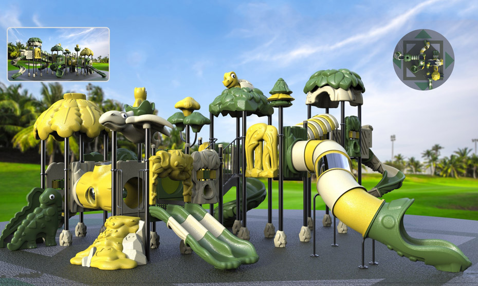 兒童滑梯森林樹(shù)屋YH-4J05A