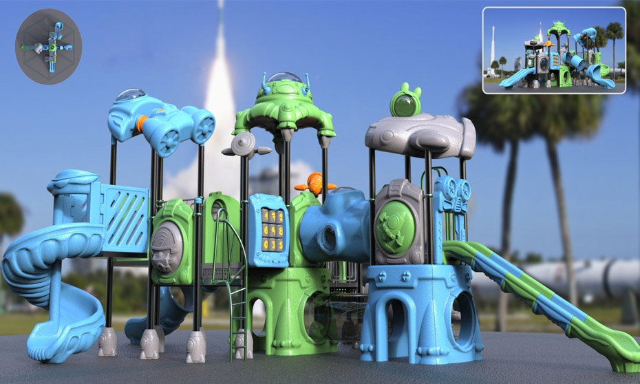 兒童滑梯星際宇宙YH-6J05A