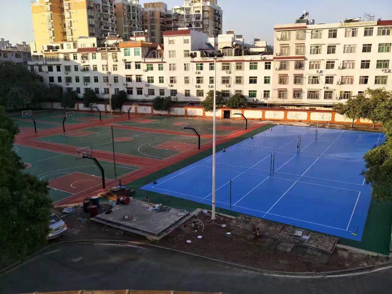 廣西玉林高中 <a href=http://www.anhaohn.com target=_blank class=infotextkey>硅PU</a>球場(chǎng)