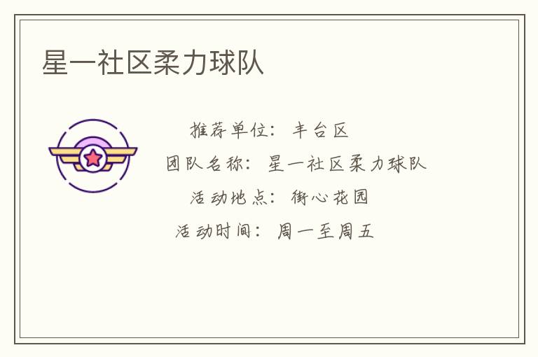 星一社區(qū)柔力球隊(duì)