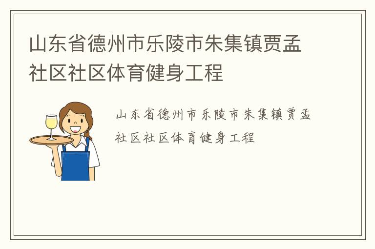 山東省德州市樂(lè)陵市朱集鎮(zhèn)賈孟社區(qū)社區(qū)體育健身工程