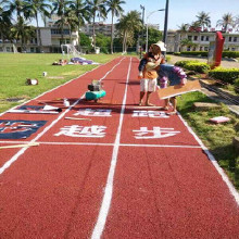 利達(dá)體育 塑膠跑道材料 透氣型塑膠跑道 混合型塑膠跑道 復(fù)合型塑膠跑道 可包施工 可定制顆粒材料顏色 環(huán)保學(xué)校塑膠跑道