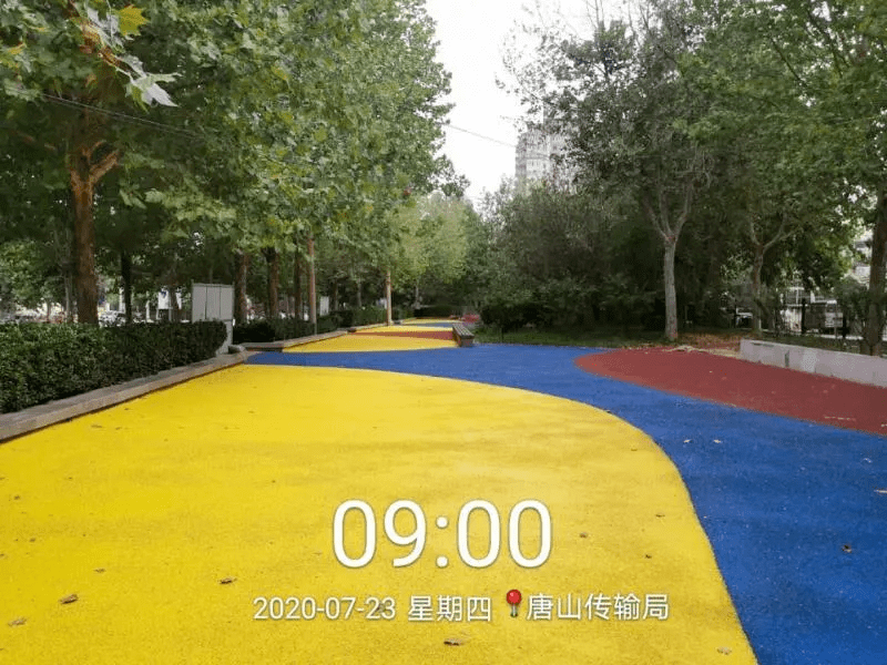 唐山：25個(gè)公園廣場新<a href=http://www.anhaohn.com target=_blank class=infotextkey>塑膠跑道</a>已投入使用！