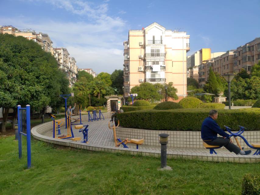 上南花苑中心花園健身點