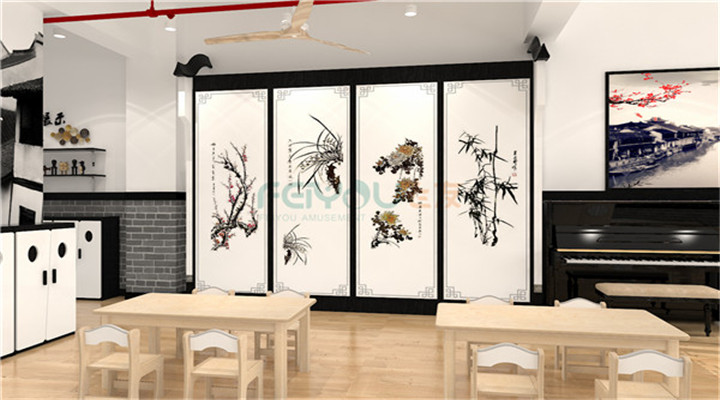 南方幼兒園室內(nèi)整體設(shè)計(jì):中式教室 南方幼兒園室內(nèi)整體設(shè)計(jì):中式教室