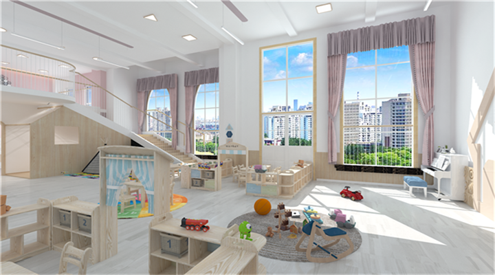 南方幼兒園室內(nèi)整體設(shè)計(jì):現(xiàn)代幼兒園教室 南方幼兒園室內(nèi)整體設(shè)計(jì):現(xiàn)代幼兒園教室
