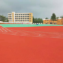 帝彩慧 合肥校園球場 環(huán)保塑膠跑道生產(chǎn) 新國標(biāo)透氣混合型塑膠跑道